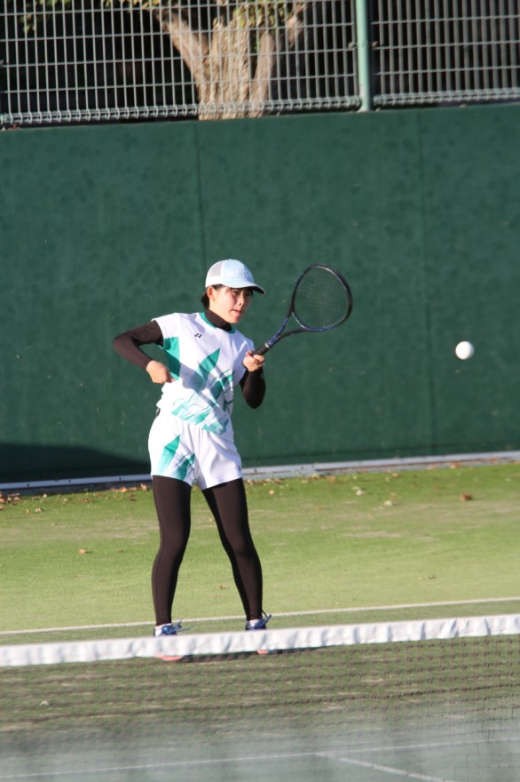 個人戦シングルスとダブルスで２冠を達成した長部