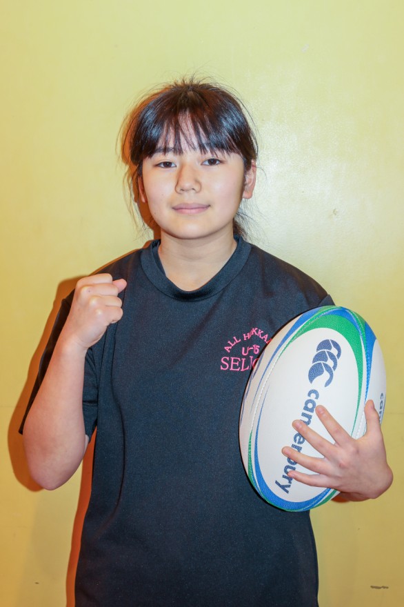 ２回目の東日本大会出場に意気込む函館ラグビースクールの石川