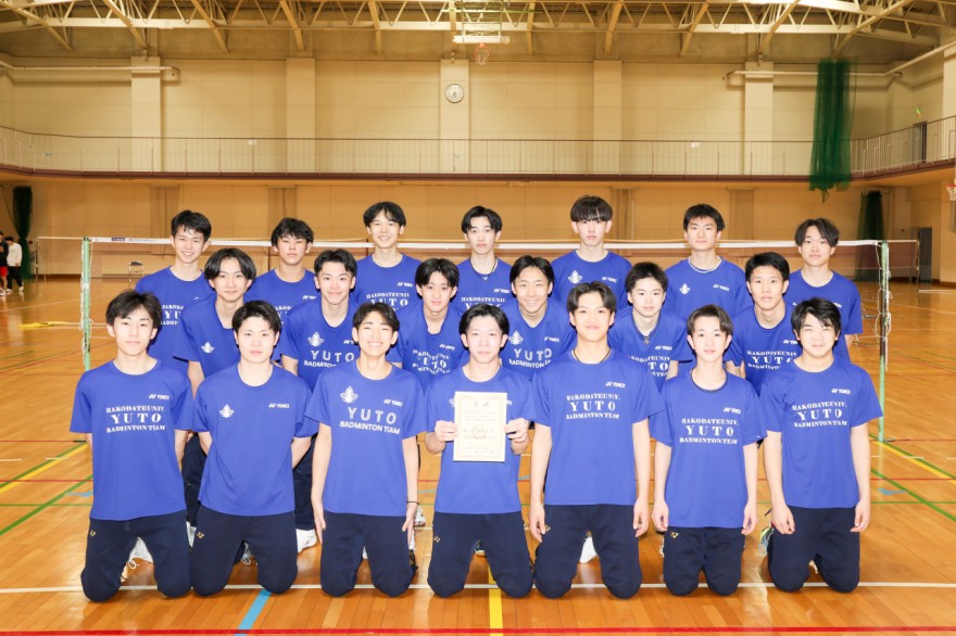 道新人戦団体戦で３位となり、千葉で行われる全国選抜大会に向け意気込む函大有斗