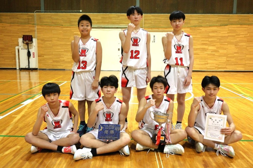 男子優勝の森町拠点校